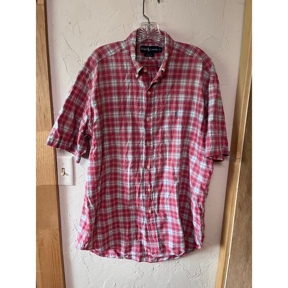 Polo Ralph Lauren Other - Polo Ralph Lauren Plaid Button‎ Up Sz L